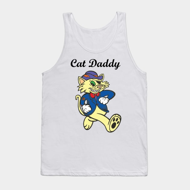 Cat Daddy Tank Top by Russ Farris Art